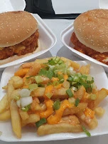 Double Dipped Spicy Chicken Burger Meal and Double Dipped Barbecue Chicken Burger